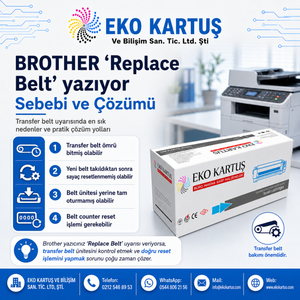 BROTHER Replace Belt yazıyor