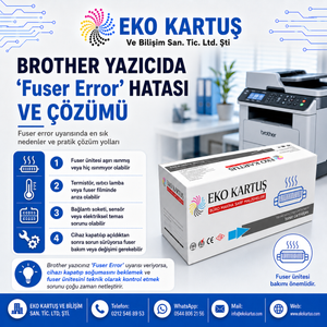 Brother Yazıcıda Fuser Error Hatası ve Çözümü