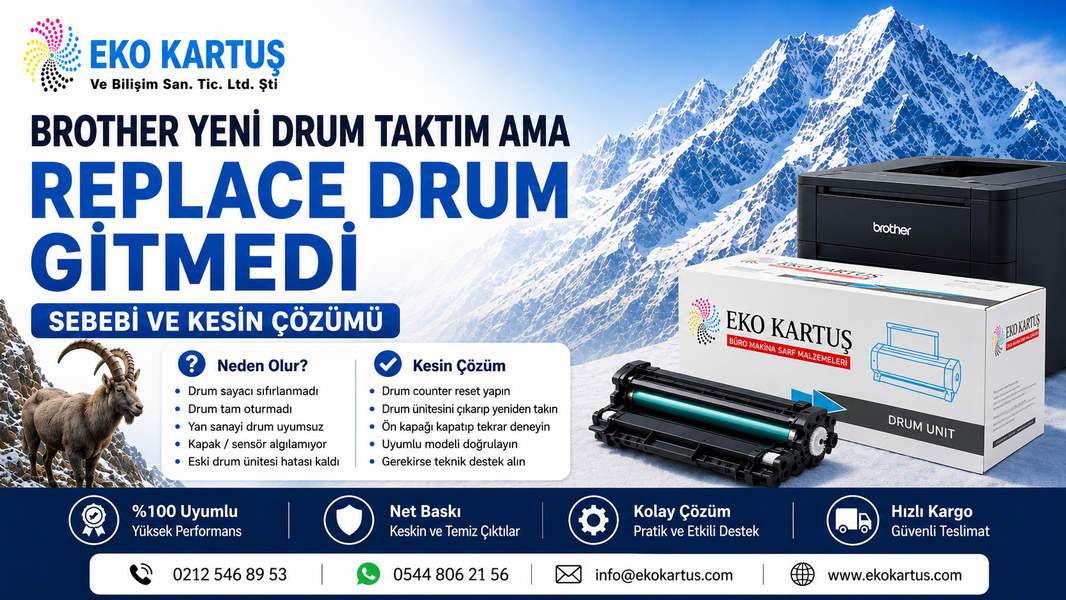 Brother Yeni Drum Taktım Ama Replace Drum Gitmedi