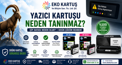 Yazıcı Kartuşu Neden Tanınmaz?