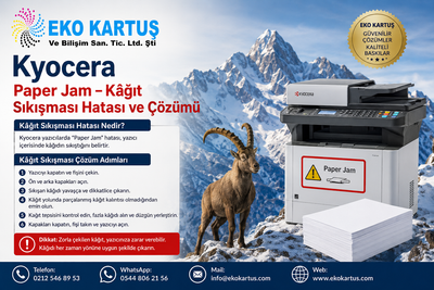 Kyocera Paper Jam – Kâğıt Sıkışması Hatası ve Çözümü