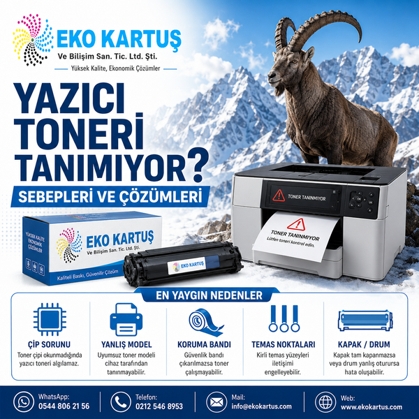 Yazıcı Toneri Tanımıyor: Sebepleri ve Çözümleri