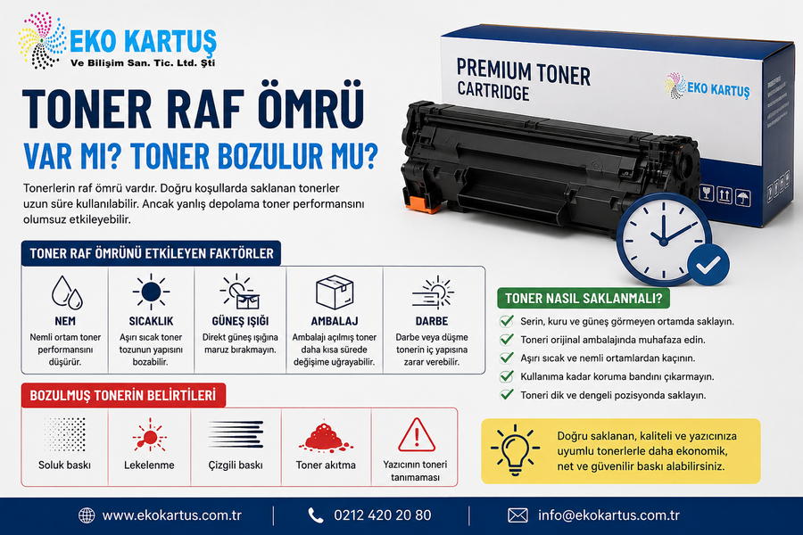 Toner Raf Ömrü Var mı? Toner Bozulur mu?