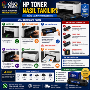 HP Yazıcıya Toner Nasıl Takılır?