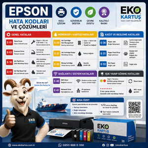 EPSON YAZICI HATA KODLARI VE ÇÖZÜMLERİ