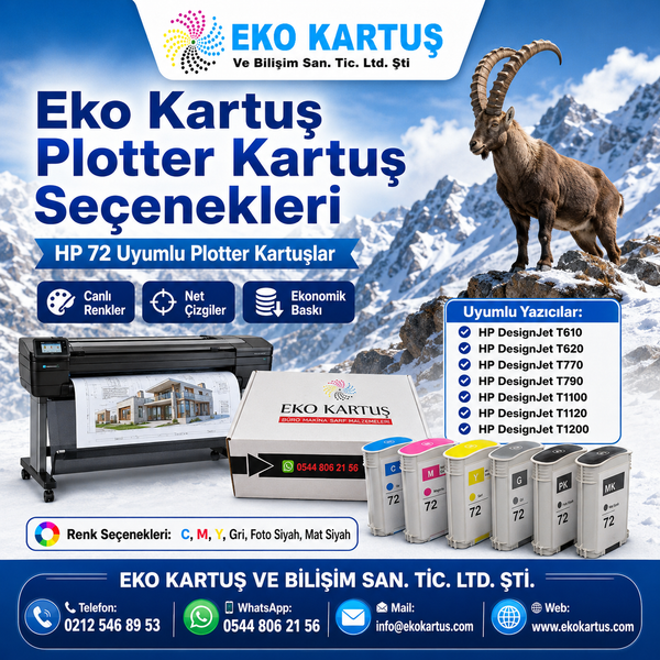 Eko Kartuş Plotter Kartuş Seçenekleri