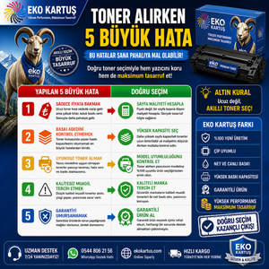 Toner Alırken Yapılan 5 Büyük Hata