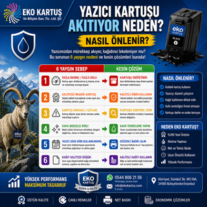 Yazıcı Kartuşu Akıtıyor Neden? Nasıl Önlenir?