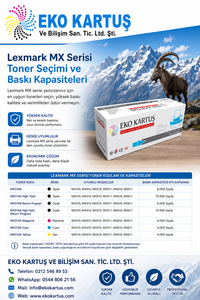 Lexmark MX Serisi Toner Seçimi ve Baskı Kapasiteleri
