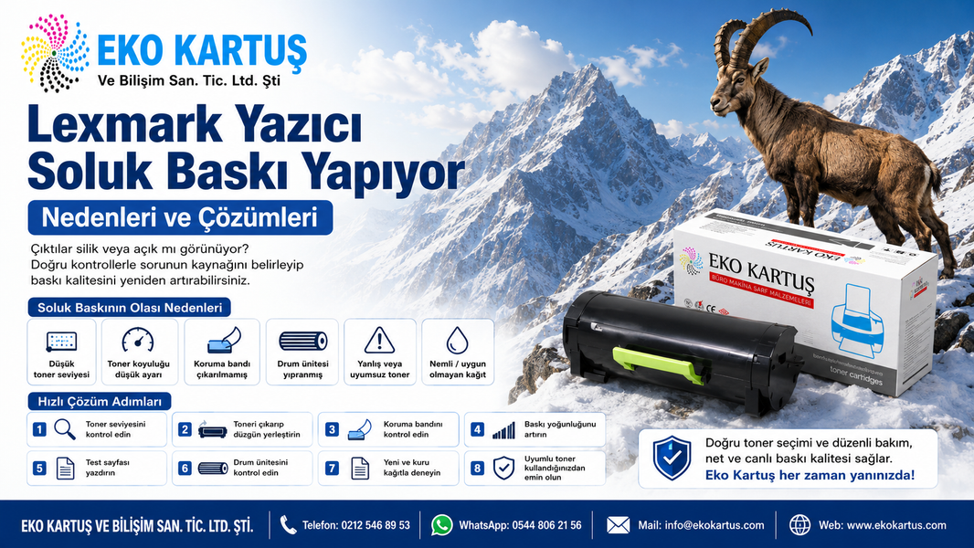 Lexmark Yazıcı Soluk Baskı Yapıyor: Nedenleri ve Çözümleri