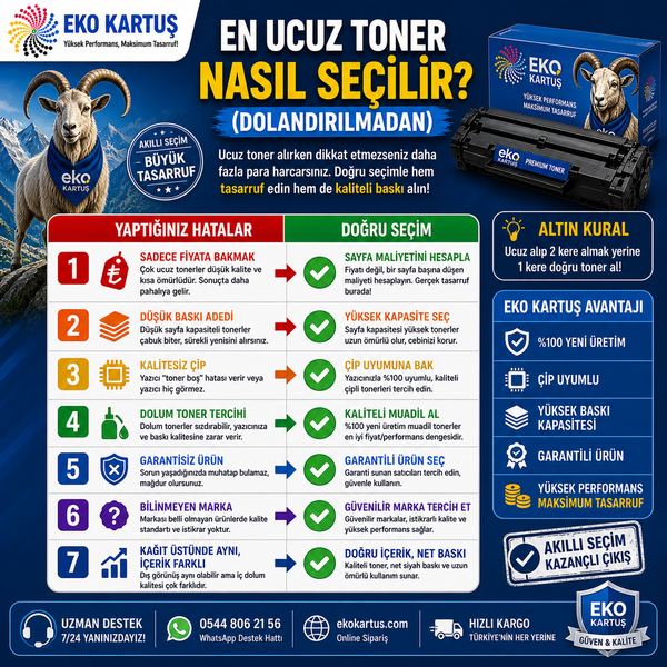 En Ucuz Toner Nasıl Seçilir? 2026