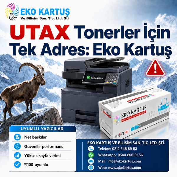 En Uygun UTAX Toner Nereden Alınır? Eko Kartuş’ta Bul!
