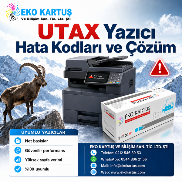UTAX Yazıcı Hata Kodları ve Çözüm