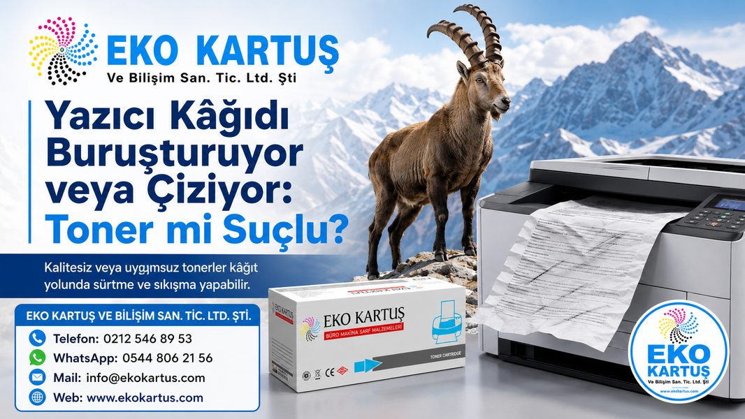 Yazıcı Kâğıdı Buruşturuyor veya Çiziyor: Toner mi Suçlu?