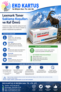 Lexmark Toner Saklama Koşulları ve Raf Ömrü