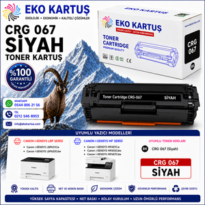 Canon i-Sensys MF-657Cdw CRG 067 Uyumlu Sıfır İthal Toner Seti