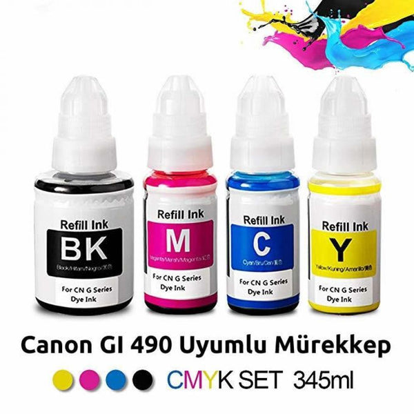 Bitmeyen Kartuş Mürekkebi 4 Renk Muadil - Main view