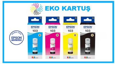 EPSON ECOTANK 103 4 RENK TAKIM   MÜREKKEP
