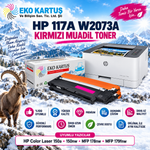 HP 117A Renkli Muadil Toner Seti – W2070A, W2071A, W2072A, W2073A -  150a /  178nw /   179fng