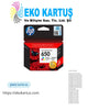 HP 650 CZ101AE BLACK - HP 650 CZ102AE Renkli Orijinal Kartuş 2'Lİ PAKET