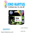 HP 704 Siyah Kartuş CN692AE / HP 704 CN692A ORİJİNAL RENKLİ KARTUŞ