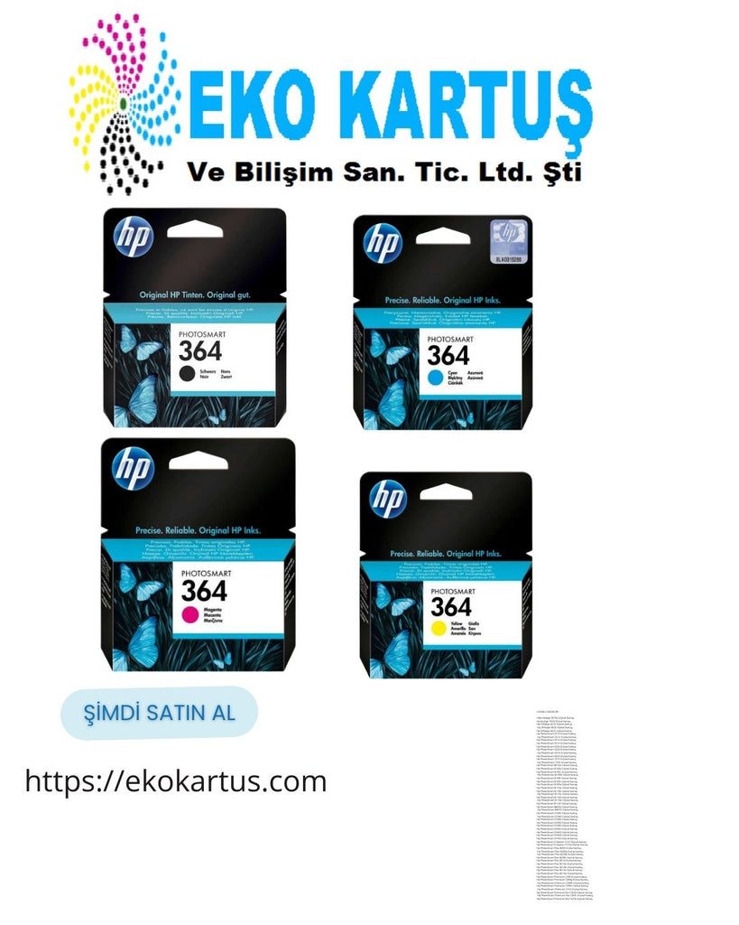 HP 364 ORİJİNAL TAKIM 5 RENK KARTUŞ SETİ