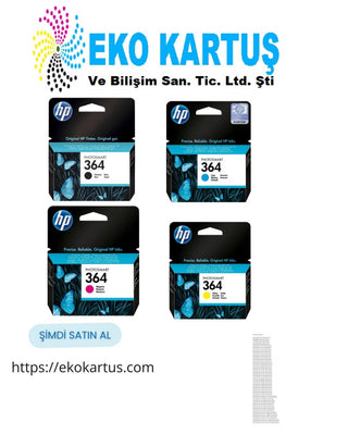 HP 364 ORİJİNAL TAKIM 5 RENK KARTUŞ SETİ