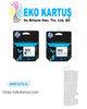HP 302 F6U66AE BLACK - HP 302 F6U65AE Renkli Orijinal Kartuş  2'Lİ PAKET