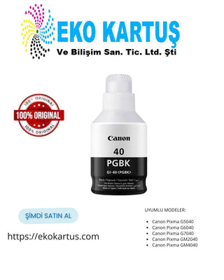 Canon GI-40 BLACK Orijinal Mürekkep 3385C001