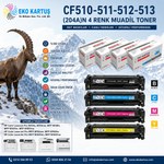 HP CF510A  SET (204A) 4 RENK MUADİL TONER
