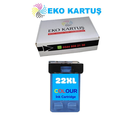 HP 22XL Renkli Yüksek Kapasiteli Muadil Kartuş C9352C