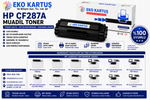 Hp LaserJet Enterprise M506dh Uyumlu Sıfır İthal Toneri 87A (CF287A)