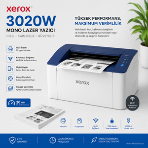 XEROX 3020W MONO YAZICI Wİ-Fİ