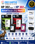 HP DeskJet 2139  HP 302 RENKLİ VE SİYAH 2'Lİ PAKET
