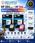 HP DeskJet 3733 HP 304 RENKLİ VE SİYAH 2'Lİ PAKET