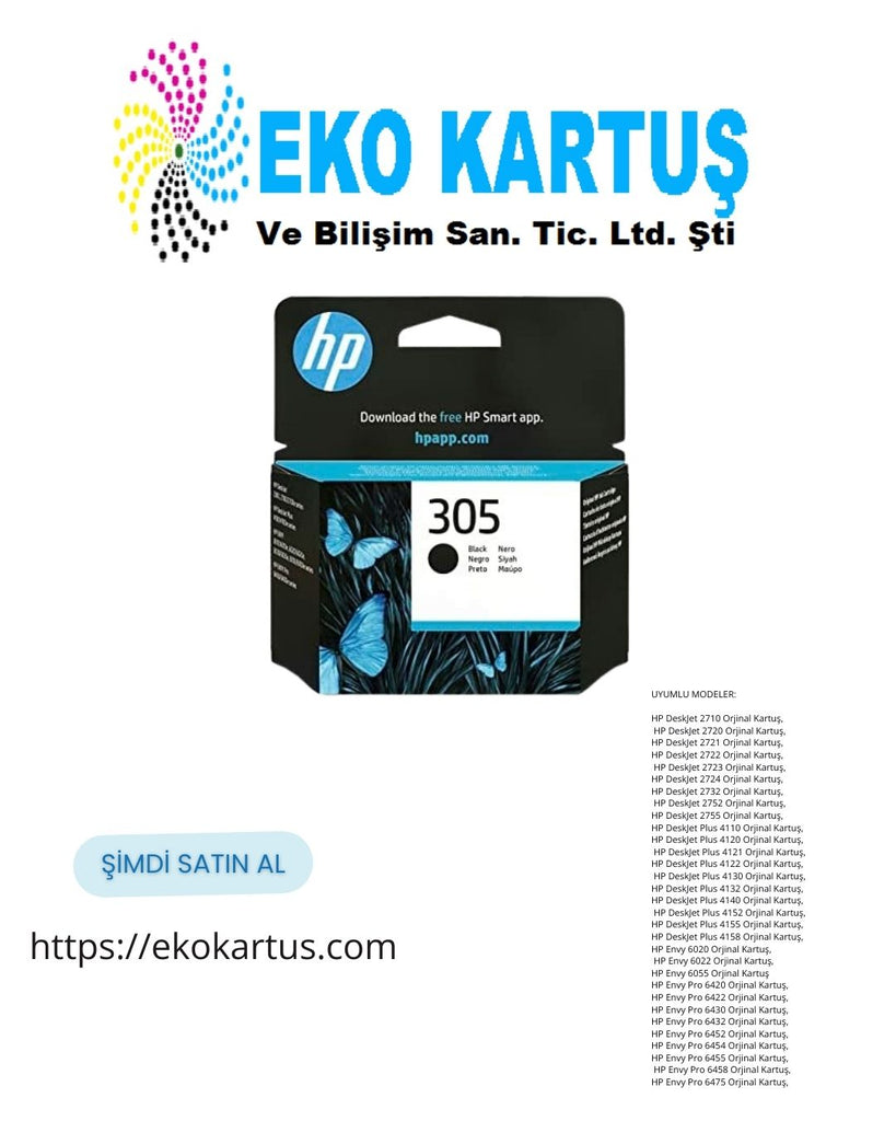 Hp 305-3YM61AE BLACK Orjinal Kartuş