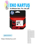 HP 652 F6V25AE Siyah - HP 652 F6V24AE Renkli  Orijinal Kartuş 2'Lİ PAKET
