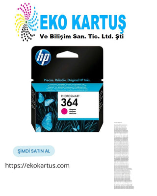 HP 364 CB319E MAGENTA Orijinal Kartuş