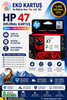 Hp DeskJet Ultra Ink Advantage 4825 set 47 KARTUŞ( 6ZD61AE) Renkli -(6ZD21AE) Siyah
