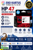 HP 47 (6ZD21AE) SİYAH ORİJİNAL KARTUŞ