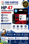 HP 47 (6ZD21AE) SİYAH ORİJİNAL KARTUŞ