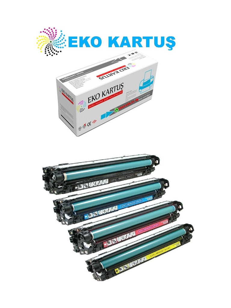 HP  CE250A (507A) 4 RENK SET  MUADİL TONER