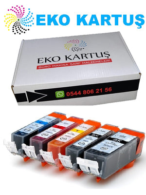 CANON PGI-525-CLI-526  MUADİL KARTUŞ 5 Renk SET