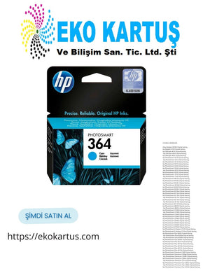 HP 364 CB318E CYAN Orijinal Kartuş
