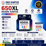 HP 650XL Renkli Yüksek Kapasiteli Muadil Kartuş CZ102AE