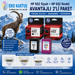 HP DeskJet Ink Advantage 1115 HP 652 RENKLİ VE SİYAH 2'Lİ PAKET