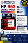 HP DeskJet Ink Advantage 6078 Hepsi Bir Arada Yazıcı Orijinal Kartuş, 653 2'Lİ PAKET