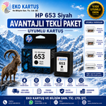 HP DeskJet Ink Advantage 2875  HP 652 RENKLİ VE SİYAH 2'Lİ PAKET