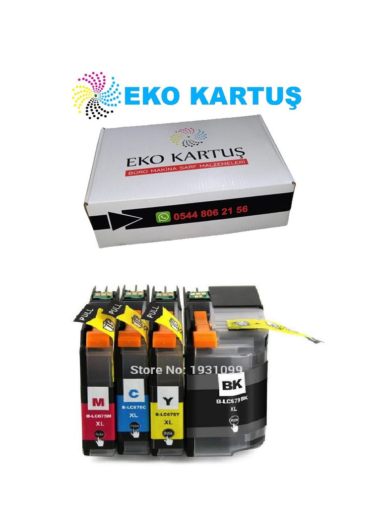 Brother LC675XL AÇIK MAVİ UYUMLU KARTUŞ