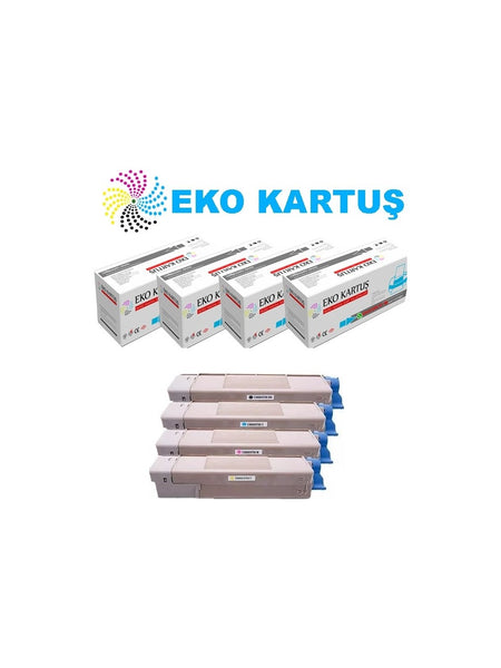 OKİ MC-853/MC-873 SET 4 RENK MUADİL TONER